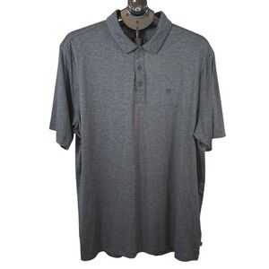 Veece Mens Charcoal Gray Heathered Performance Polo Shirt XL  NWT